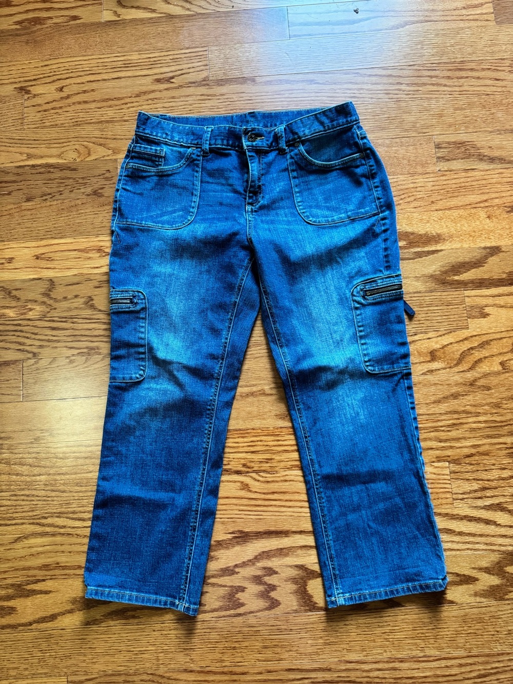 Simply Vera. Dark Blue Cargo Pocket Jeans